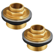 2pcs 40131 Closet Spud for EZ-FLO ,1-3/4In,Brass Plumbing for Urinals Fits for 1-3/4″ in Round Openings