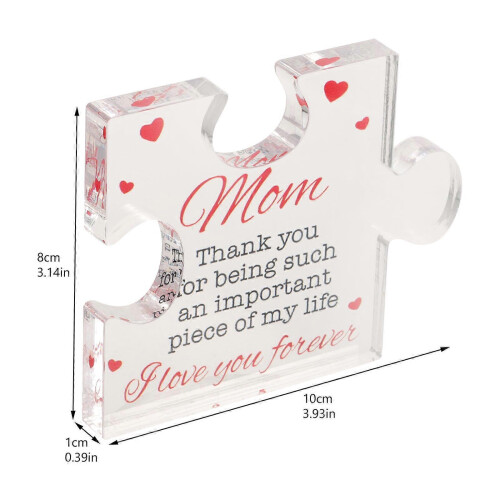 Acrylic Appreciation Tabletop Decor Puzzle Gift for Thank You 1