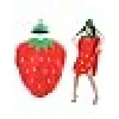 Costume Set Hilarious Red Fruit Cosplay Outfit with Headpiece, Soft 2