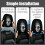 Face Headrest Covers,Scary Covers for Cars, Halloween-Themed Fun 4