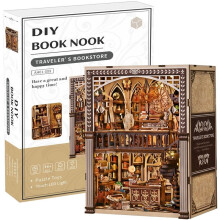 Book Nook Kit - DIY Miniature House Dollhouse Kit for Adults ,3D Wooden Puzzle, Gifts for Family and Friends