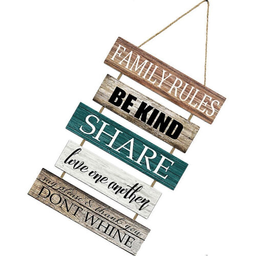 Wooden Hanging Plaque for Decoration Rustic Wall Art Home Decor
