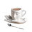 (A) Aesthetic Art Ceramic Mug, Abstract Human Face Design with Hand Stand 1