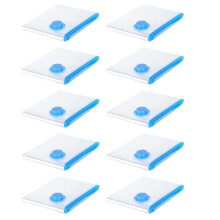 Vacuum Bags for Clothes - Pack of 10 40 X 60 cm Reusable Storage Bags Vacuum Bags with Seal and Space Saving Travel Bags