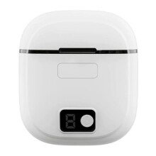 (White) Silent Electric Nail Buffer and Cutter for Home Use - Quiet Operation, Built-in Dust Collection, Ideal for Home Nail Salon & Daily Grooming