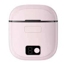 (Pink) Silent Electric Nail Buffer and Cutter for Home Use - Quiet Operation, Built-in Dust Collection, Ideal for Home Nail Salon & Daily Grooming