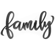 Metal family sign is suitable for home decoration wall, home wall art Gift for family GGZG 2024
