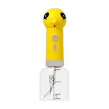 (Yellow) Pet Shampoo Foamer Lightweight Pet Soap Dispenser With Measuring Contro