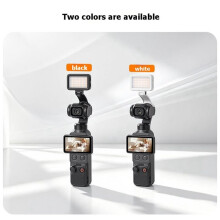 Magnetische Vullicht voor  Osmo Pocket 4 Vouwbare Video Zacht Licht 3 Kleuren 5 Helderheden Zwart