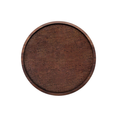 LSA City Walnut and Cork Serving Tray D40cm