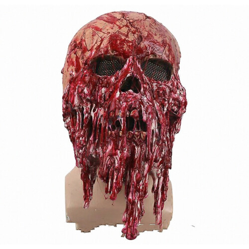 Horror mask masquerade bloody skull caps Easter dance performances props devil scary zombie 1