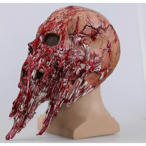 Horror mask masquerade bloody skull caps Easter dance performances props devil scary zombie 2
