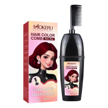 (vintage red) 3-in-1 Hair Dyes Comb - Long-Lasting, Natural-Organic Hair Color Stick for Grey Coverage at Home, Travel & All Hair Types