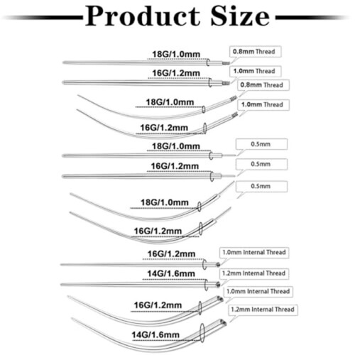 Piercing Tapered  Grabbing Tool for 16G 18G Stainless Steel Flat Back Earring Applicator Tool 1