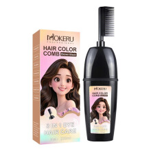 (Brown Black) 3-in-1 Hair Dyes Comb - Long-Lasting, Natural-Organic Hair Color Stick for Grey Coverage at Home, Travel & All Hair Types