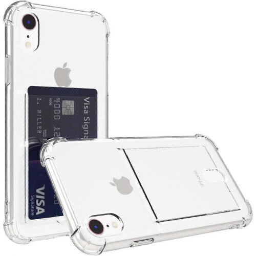 iPhone XR Transparent iPhone Case with Card Holder