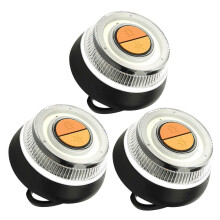 (3pcs) LED Auto Beacons Safety Lamp Long-lasting battery, reliable in emergencies. Vehicle breakdown