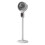 (Charging Type) Smart Digital Standing Fan with Remote Real-time LED Digital Temps Display Cozy Master Bedroom Setting 1