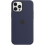 (Deep Navy) Silicone Case With For Iphone 12 Pro Max - Magnetic Attach, Detach Experience, Magsafe Compatible KB 1