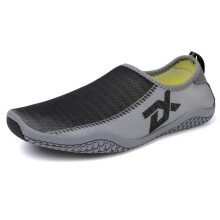 (44, Gray and Black) Beach Swimming Sports Shoes Soft Non-Slip Sports Overshoes Daily Lightweight Sports Overshoes