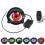(A) Lens Style Demon Eye LED Headlight Kit, Universal Car Motorcycle Devil Eye LED Dynamics Light, Remote Controlled 6 Lighting Modes for Off-Road Use 1