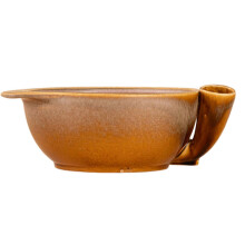(Yellow) Swirls colander bowl self spinning berry washing ceramic bowl with built-in strainer rapid drain perforated rotating basket space-saving