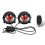 (D) Lens Style Demon Eye LED Headlight Kit, Universal Car Motorcycle Devil Eye LED Dynamics Light, Remote Controlled 6 Lighting Modes for Off-Road Use 1