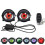 (B) Lens Style Demon Eye LED Headlight Kit, Universal Car Motorcycle Devil Eye LED Dynamics Light, Remote Controlled 6 Lighting Modes for Off-Road Use 1