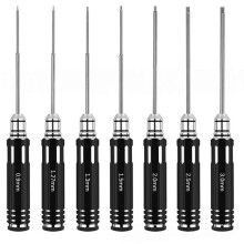 RC Tool Kit 7PCS Precision Hex Screwdriver Set for Hobby RC Repair, 0.9-3.0mm Wrench for SCX24 Redcat Trucks