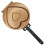 (Golden Love) Double sided pancake pan nonstick Foldable handle saves kitchen space. Small apartment kitchen essential 1