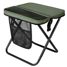 (Green) Discover the Folding Mini Outdoor Camping Stool, designed for indoor and outdoor use, perfect for casual outings and travel convenience