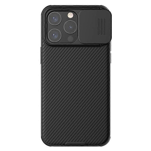 (Black) NILLKIN CamShield Pro PC Phone Case For iPhone 15 Pro