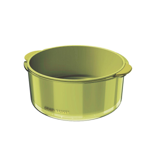 (Large Size, Green) Double-layer Dishwashing Draining Basin Reusable Veggie Washing Strainer for Vegetable Washing