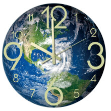 Luminous Acrylic Round Wall Clock Home Decorative Wall Hanging Watch Night Light Clock Living Room
