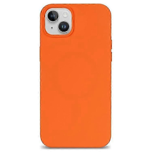 (Orange) Compatible For iPhone 14 Case Shockproof Soft Silicone Phone Cover