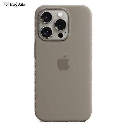 (Grey) For Iphone 15 Pro Case With Magsafe Liquid Silicone Protective Cover yt4 for iPhone Case
