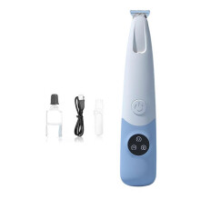 (Blue) Multifunctional Rechargeable Pet Hair Cordless Clippers - Easy-to-Clean Waterproof Design, Ideal for Delicate Area Quick Touch-Ups