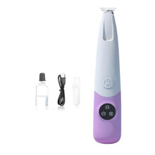 (Purple) Multifunctional Rechargeable Pet Hair Cordless Clippers - Easy-to-Clean Waterproof Design, Ideal for Delicate Area Quick Touch-Ups