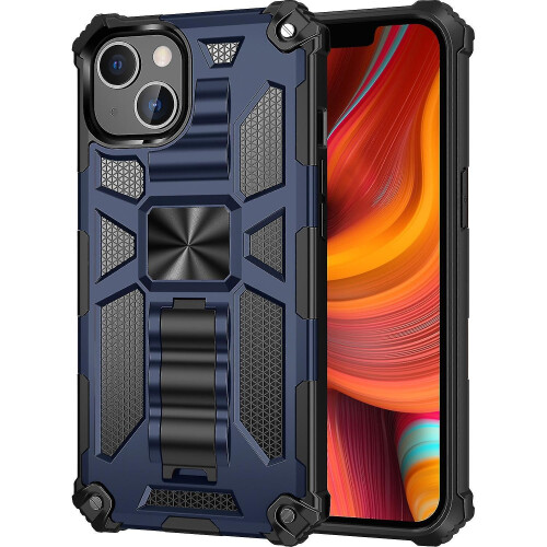 Armor Tpu + Pc Case for Iphone 13 Pro Max Blue