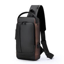 Anti-Theft Password Lock Zipper Chest Bags Multipurpose Waterproof Small Sling Pack for Men Daily Use