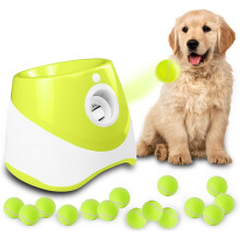 Automatic Dog Ball Launcher with 15 Mini Tennis Balls 3 Distance Settings