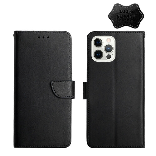 For iPhone 13 Pro Max Leather Fingerprint-proof Horizontal Flip Phone Case