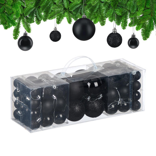 Christbaumkugeln-Set, 76-teilig, Kunststoff 1