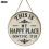 (One size, 40cm) Vintage Metal Round Plaque 1