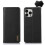 (Black) For iPhone 13 Pro Max KHAZNEH Nappa Top Layer Cowhide Leather Phone Case 1