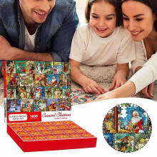 24 Pcs Creativity Christmas Jigsaw Surprises Boxes Unique Design Festival Box for Christmas