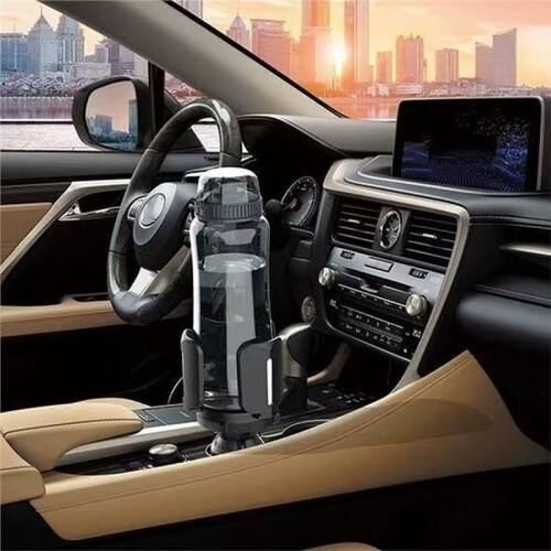 Vehicle Multifunctional Drink Cup Base with Adjustable Cup Holder Upgraded Extendable Car Cup Holder 1
