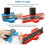 Shape Profile Copier, 10-Inch Profile Measuring Tool for Tile, Composite Flooring, and Plastic Profile Copier Red 5