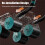 4 Wheel Ab Roller with Elbow Support Automatic Rebound Core Workout Trainer 4
