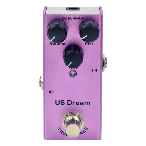 US Dream Distortion Gitarren-Effektpedal, -E-Gitarren-Stompbox mit True Bypass